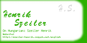 henrik szeiler business card